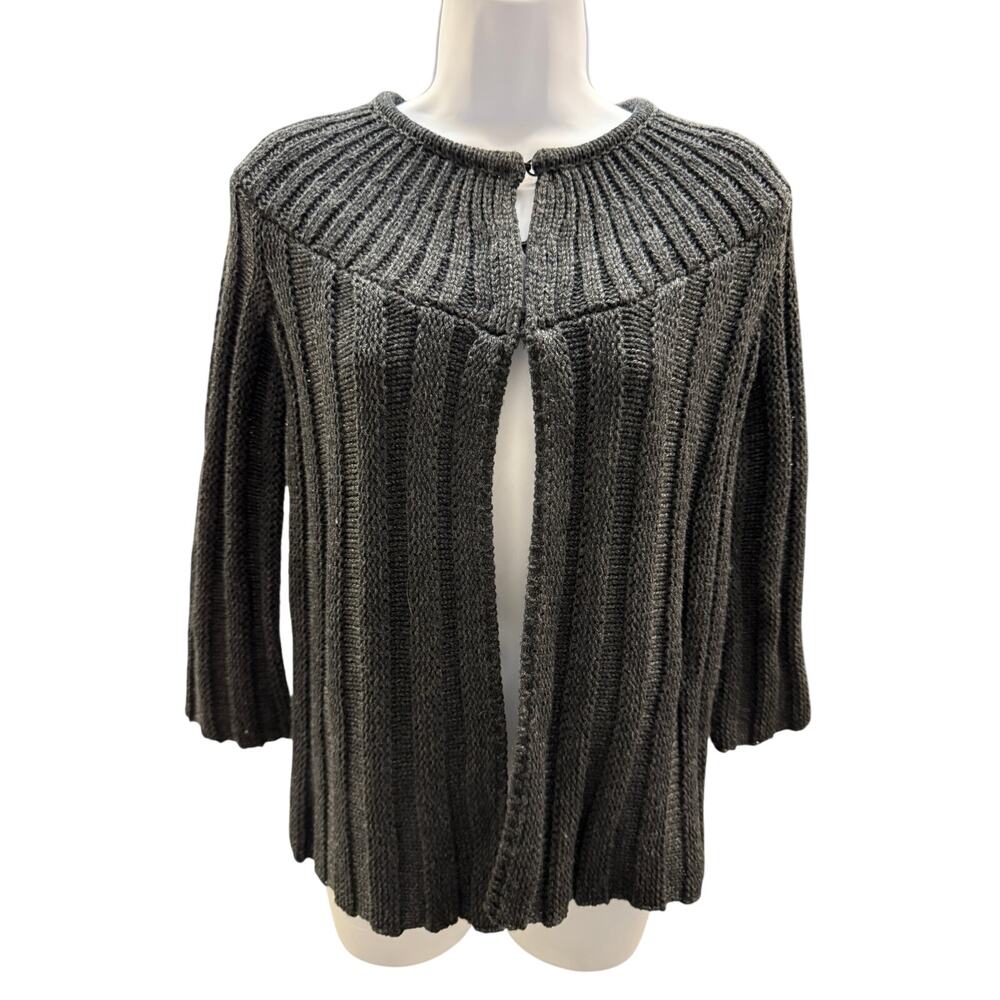 vtg simply VerA Wang cardigan ps open front cardigan  small gray